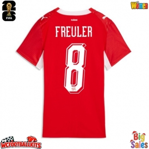 Switzerland Ruben Vargas #17 Replica Home Stadium Shirt for Women World Cup 2026 Short Sleeve